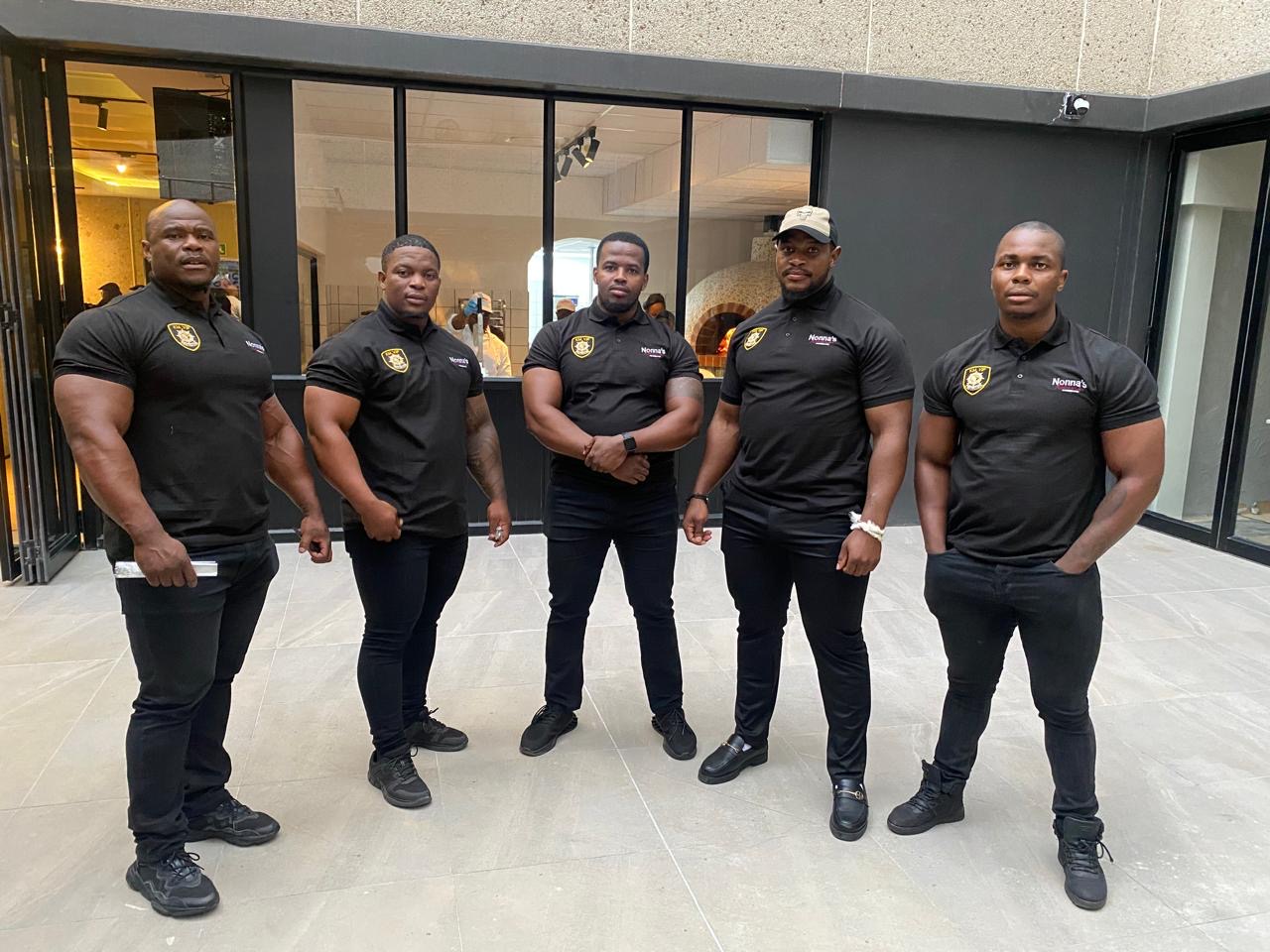 KM VIP Protection five-man security team deployed at Nonna's venue, Gauteng